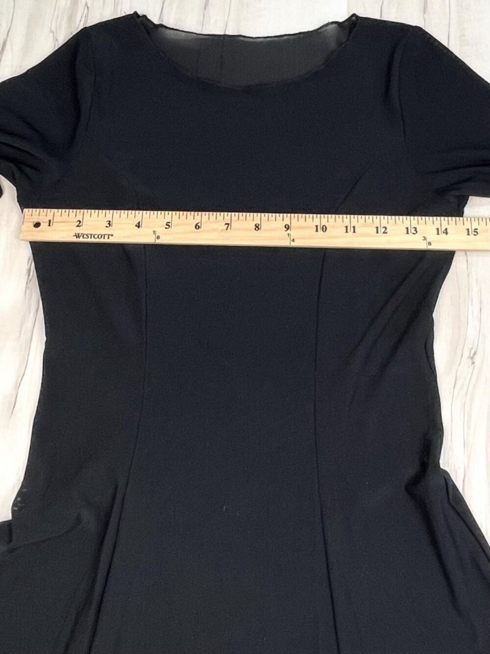 MOVE DANCE Womens LARGE Black Dione Long Sleeve Lyrical Dress Costume EUC - Picture 5 of 10